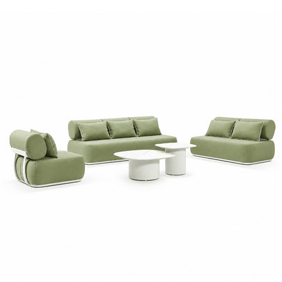 Norfolk 3+2+1 Outdoor Aluminium Lounge with Coffee Table Set