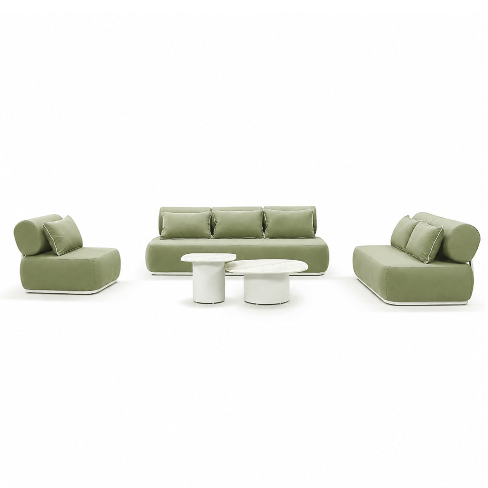 Norfolk 3+2+1 Outdoor Aluminium Lounge with Coffee Table Set
