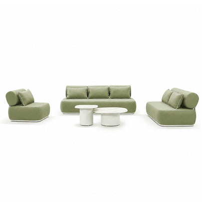 Norfolk 3+2+1 Outdoor Aluminium Lounge with Coffee Table Set