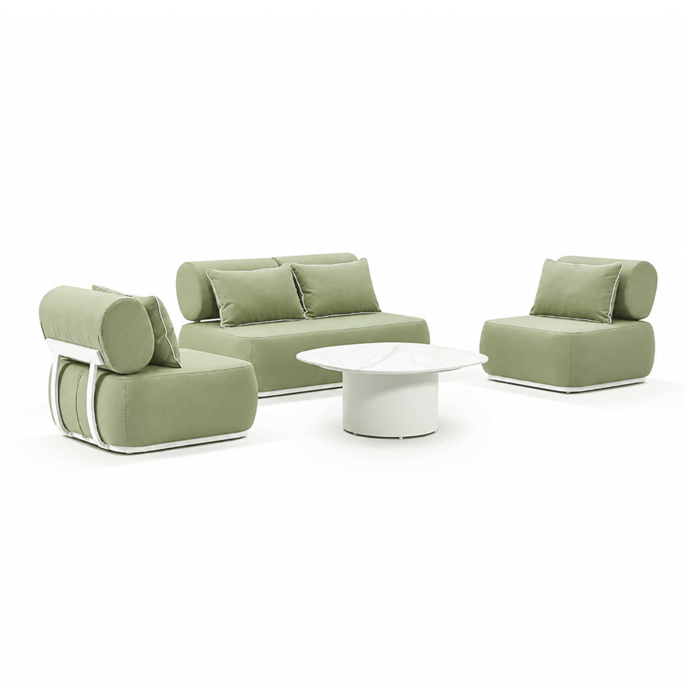 Norfolk 2+1+1 Outdoor Aluminium Lounge with Coffee Table Set