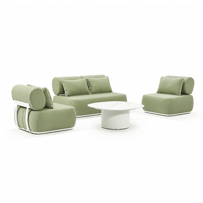 Norfolk 2+1+1 Outdoor Aluminium Lounge with Coffee Table Set