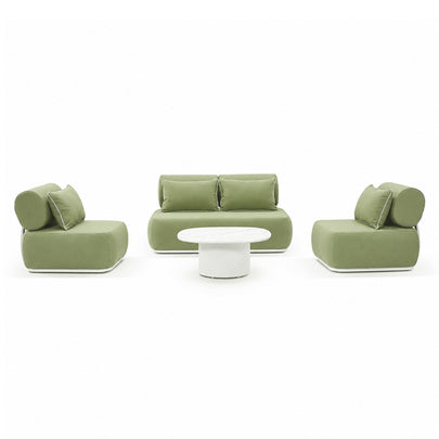 Norfolk 2+1+1 Outdoor Aluminium Lounge with Coffee Table Set