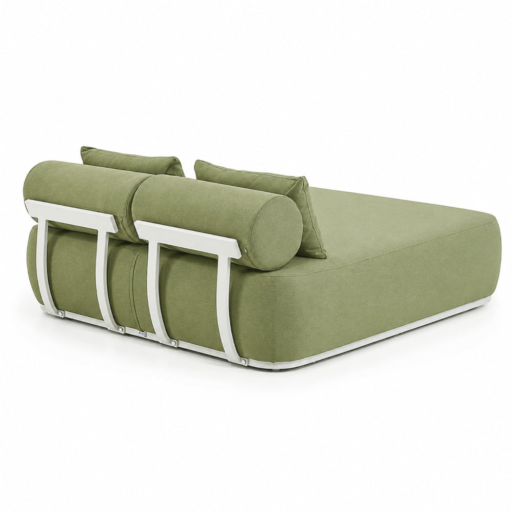 Norfolk Outdoor Aluminium Double and Single Sun Lounge Set with Side Tables Package