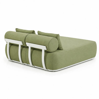 Norfolk Outdoor Aluminium Double and Single Sun Lounge Set with Side Tables Package
