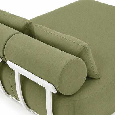 Norfolk Outdoor Aluminium Double and Single Sun Lounge Set with Side Tables Package