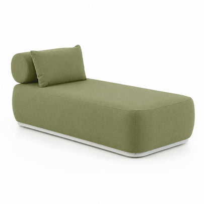 Norfolk Outdoor Aluminium Single Sun Lounge Set with Side Table
