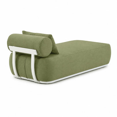 Norfolk Outdoor Aluminium Single Sun Lounge Set with Side Table