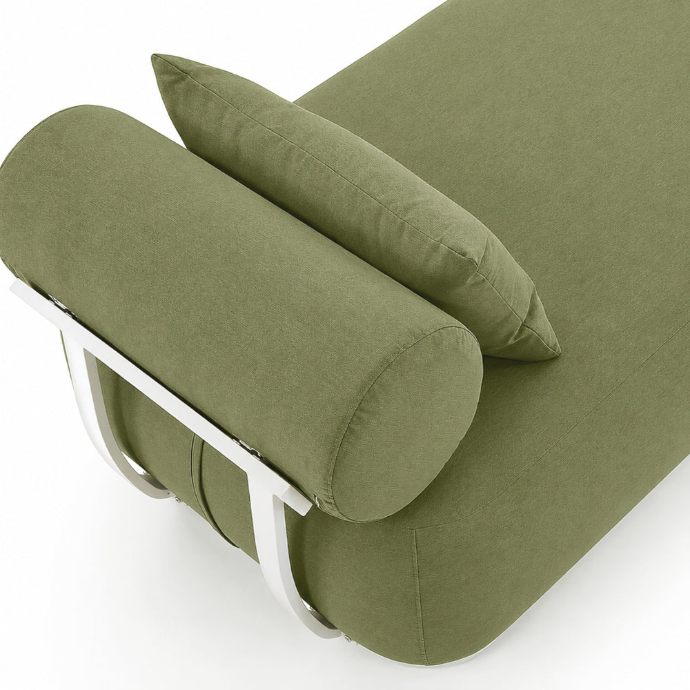 Norfolk Outdoor Aluminium Single Sun Lounge Set with Side Table