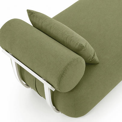Norfolk Outdoor Aluminium Single Sun Lounge Set with Side Table