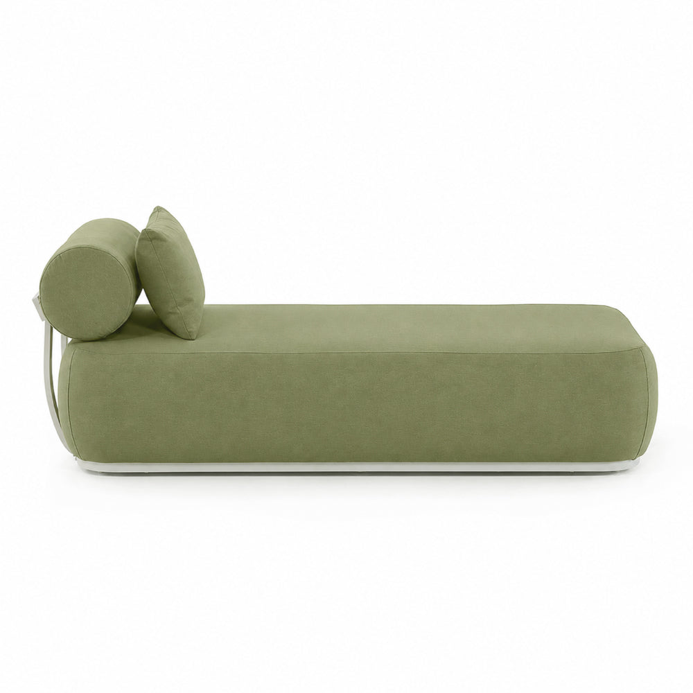 Norfolk Outdoor Aluminium Single Sun Lounge Set with Side Table