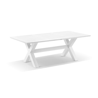 Tahitian 2.1m Outdoor Aluminium Dining Setting with Bench Seats