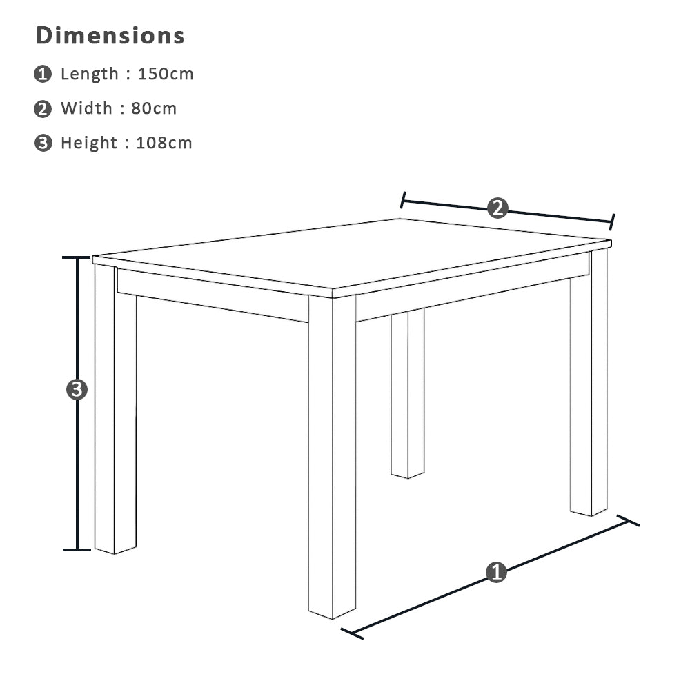 Hugo Outdoor Ceramic 1.5m Rectangle Aluminium Bar Table