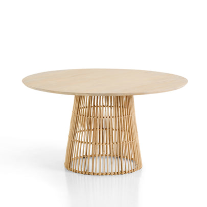 Tamborine Indoor Mango wood 1.4m Round Dining Table