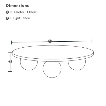 Torquay Indoor Round Coffee Table