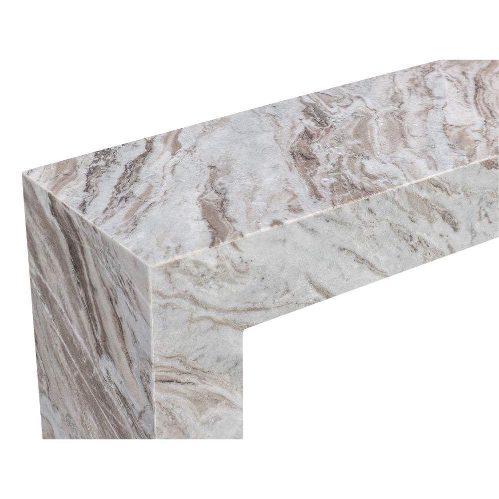 Florence Rectangle Marble Stone Console Hall Table