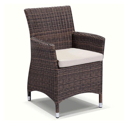 Roman Outdoor Wicker Dining Arm Chair