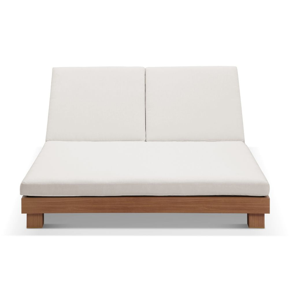 Santorini Aluminium Double Sun Lounge w/Santorini Side Table