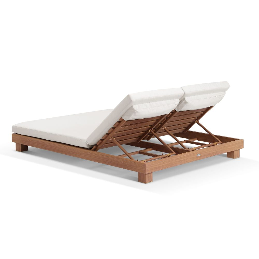 Santorini Aluminium Double Sun Lounge w/Santorini Side Table