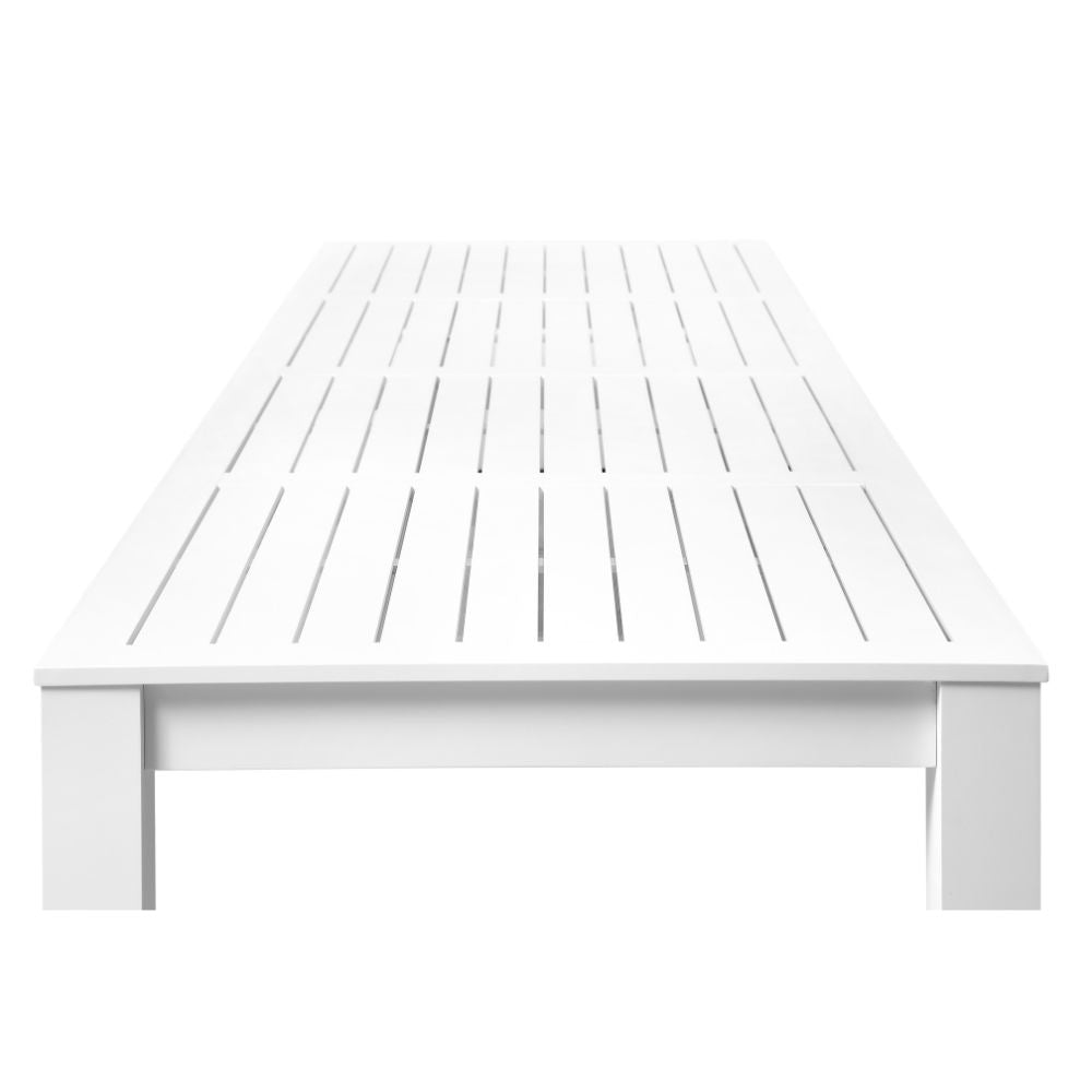 Santorini 3.55m Outdoor Aluminium Dining Setting With 12x Marlo Chairs