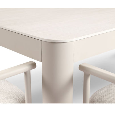 Malibu 2.65m Outdoor Aluminium and Ceramic Dining Table with 10 Aria Chairs