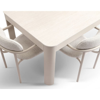 Malibu 2.65m Outdoor Aluminium and Ceramic Dining Table with 10 Aria Chairs