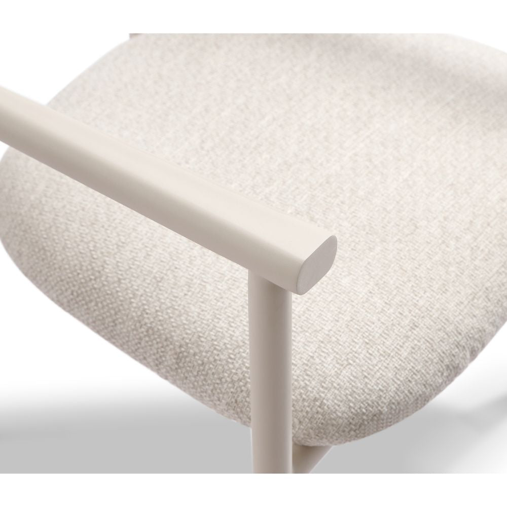 Hugo 1.5m Outdoor Round Aluminium and Ceramic Table with 6 Aria Dining Chairs