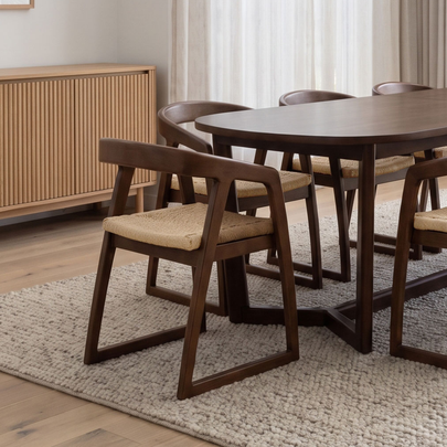 Kingscliff 10 Seater Rectangle Indoor Timber Dining Table and Chairs Setting