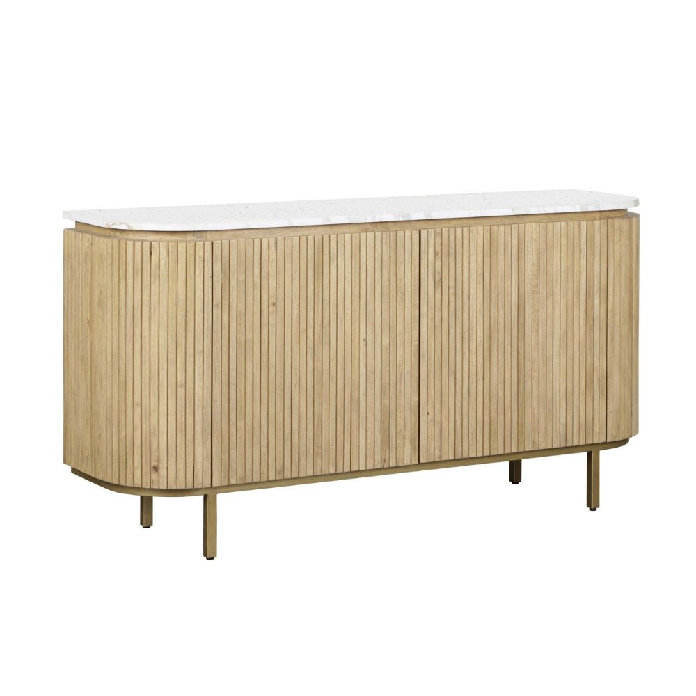 Chelsea Indoor Buffet Sideboard with Marble Top