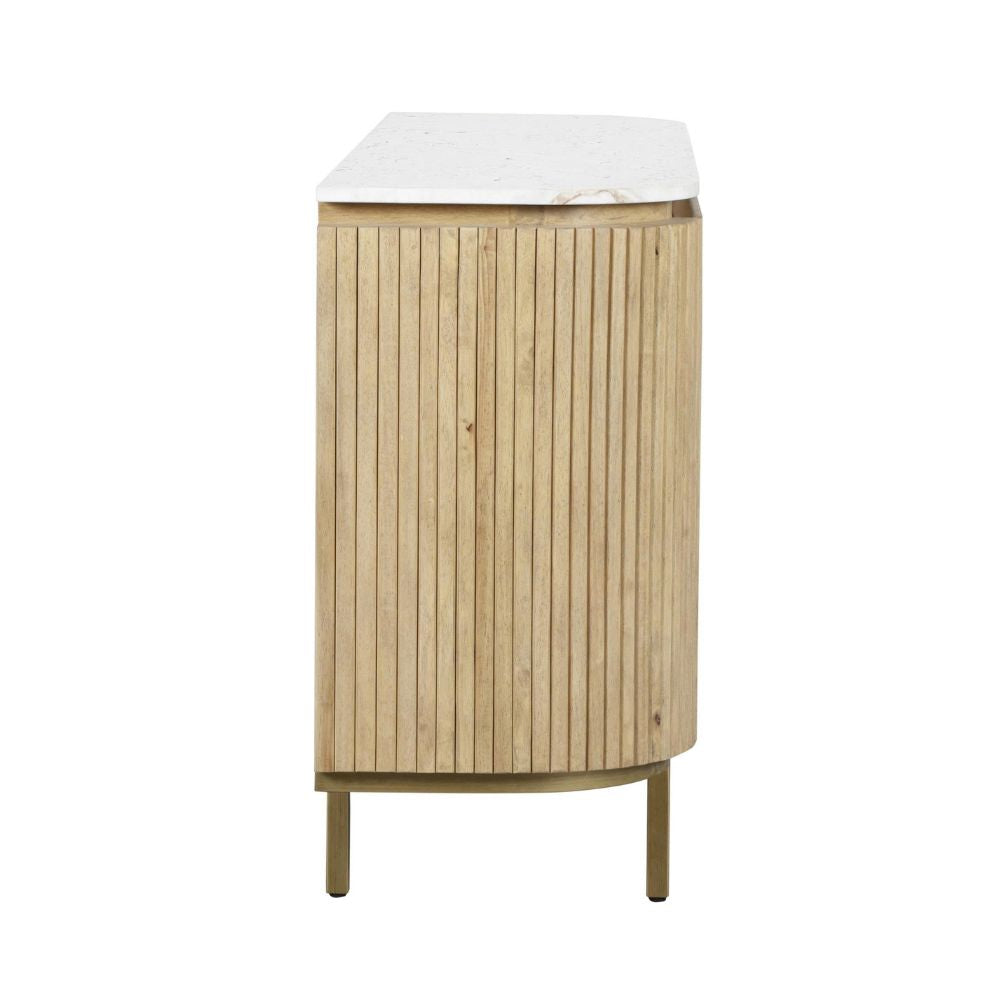 Chelsea Indoor Buffet Sideboard with Marble Top