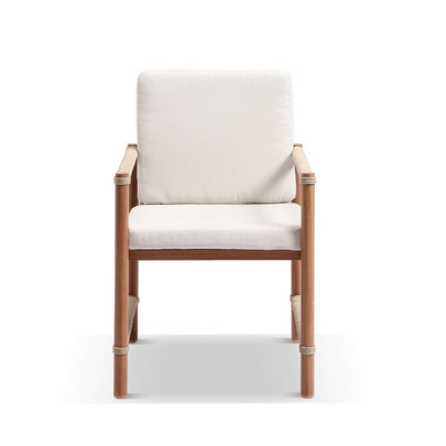Avery Outdoor Aluminium and Rope Dining Chair