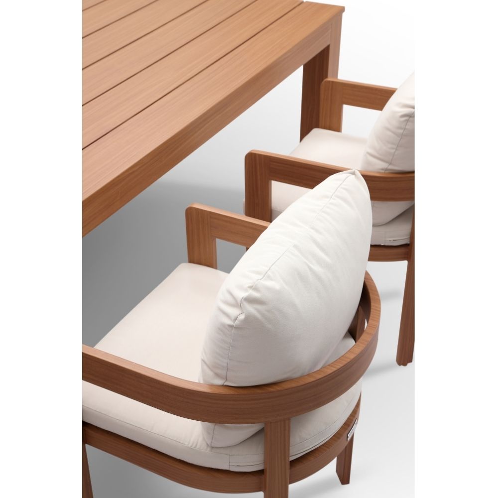 Entertainer 3.2m Outdoor Aluminium Dining Table with 12 Marlo Chairs