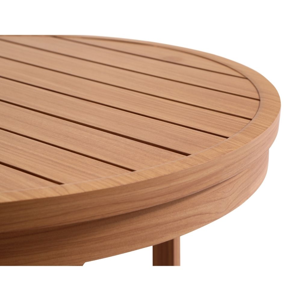 Marlo 3+1+1 Outdoor Aluminium Lounge With Coffee Table set in Cedar Look
