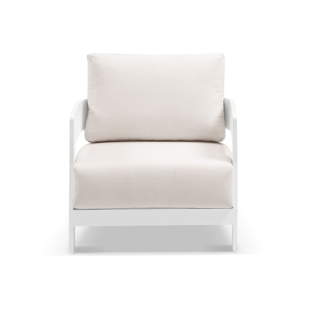 Marlo 1 Seater Outdoor Aluminium Lounge Arm Chair