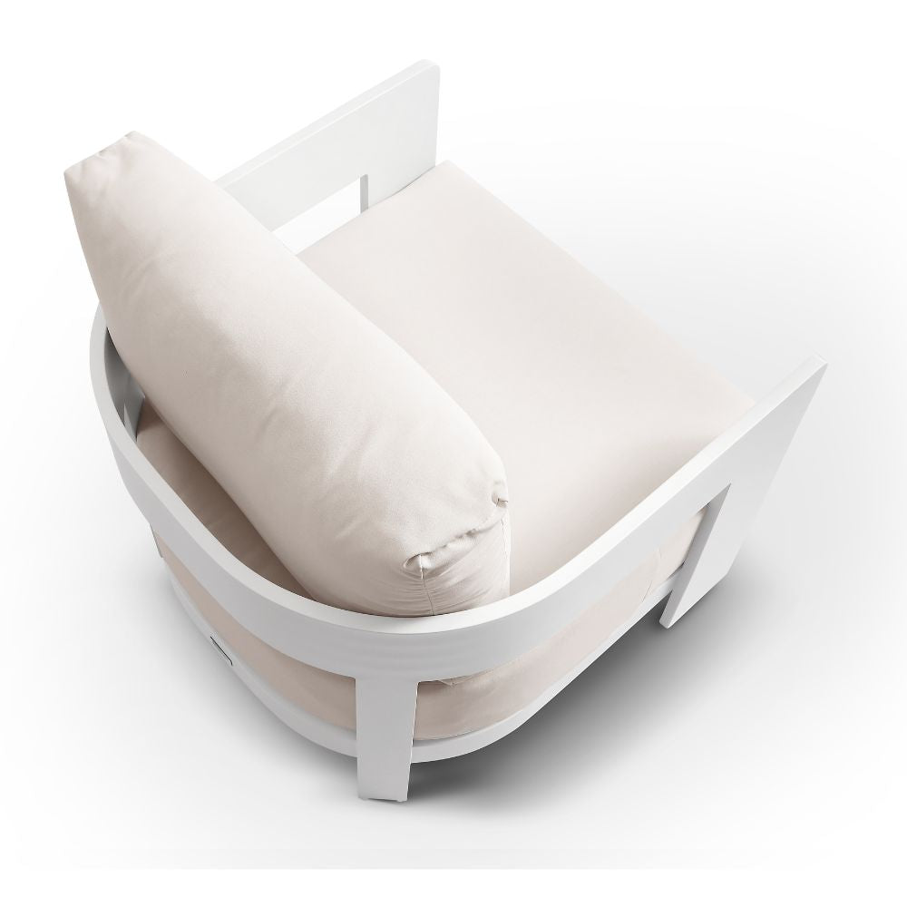 Marlo 1 Seater Outdoor Aluminium Lounge Arm Chair
