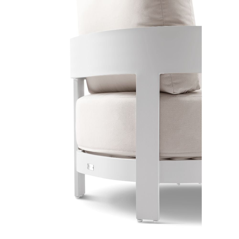 Marlo 1 Seater Outdoor Aluminium Lounge Arm Chair