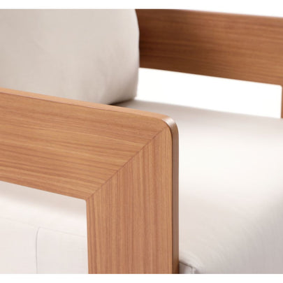 Marlo 3+1+1 Outdoor Aluminium Lounge With Coffee Table set in Cedar Look