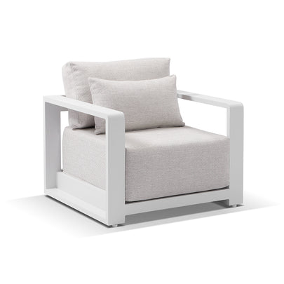 Whitehaven 3+1+1 Seater Outdoor Aluminium Lounge with Hugo Coffee Table Set