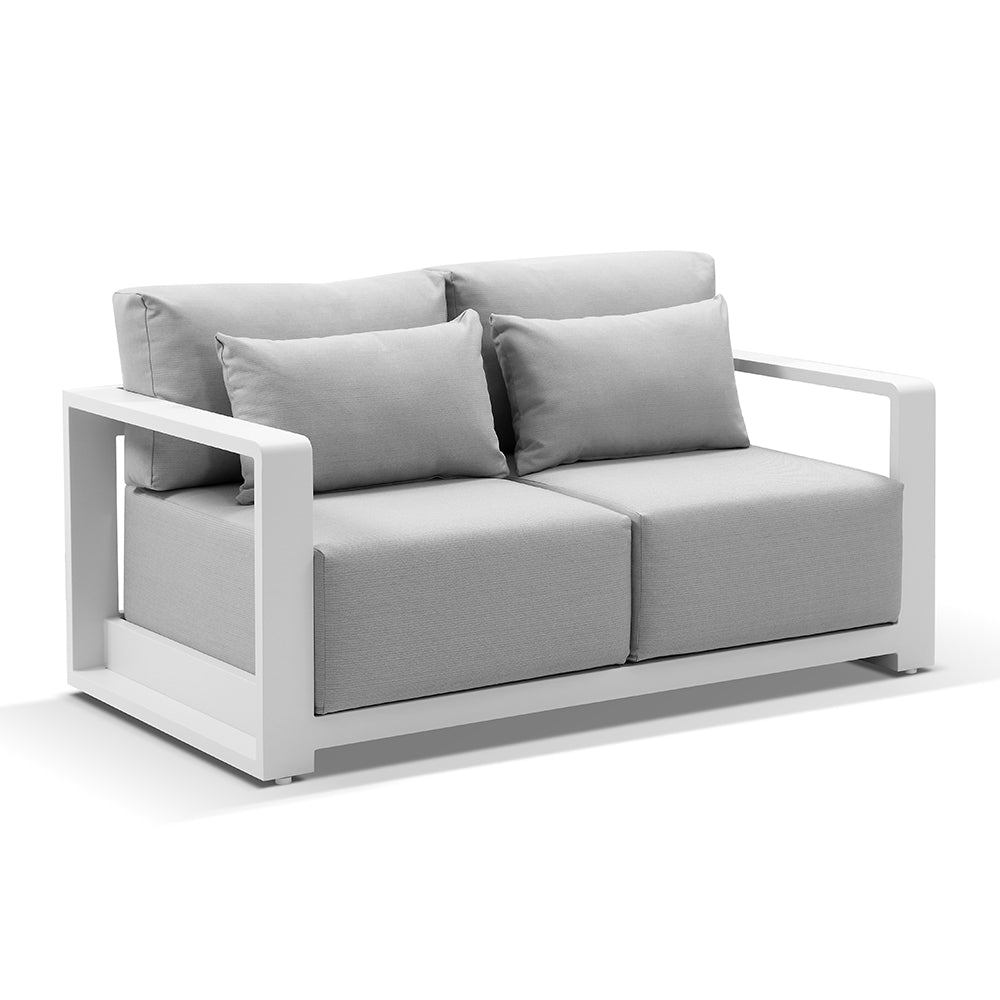 Buy Whitehaven 2 Seater Outdoor Aluminium Lounge by Bay Gallery