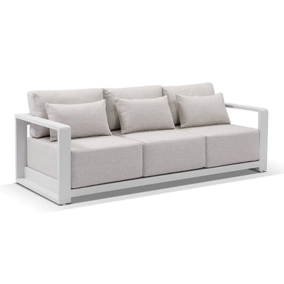 Whitehaven 3+2+1 Seater Outdoor Aluminium Lounge with Hugo Coffee Table Set