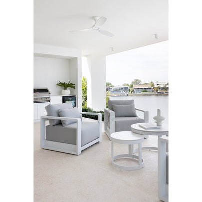 Whitehaven 3+1+1 Seater Outdoor Aluminium Lounge with Hugo Coffee Table Set