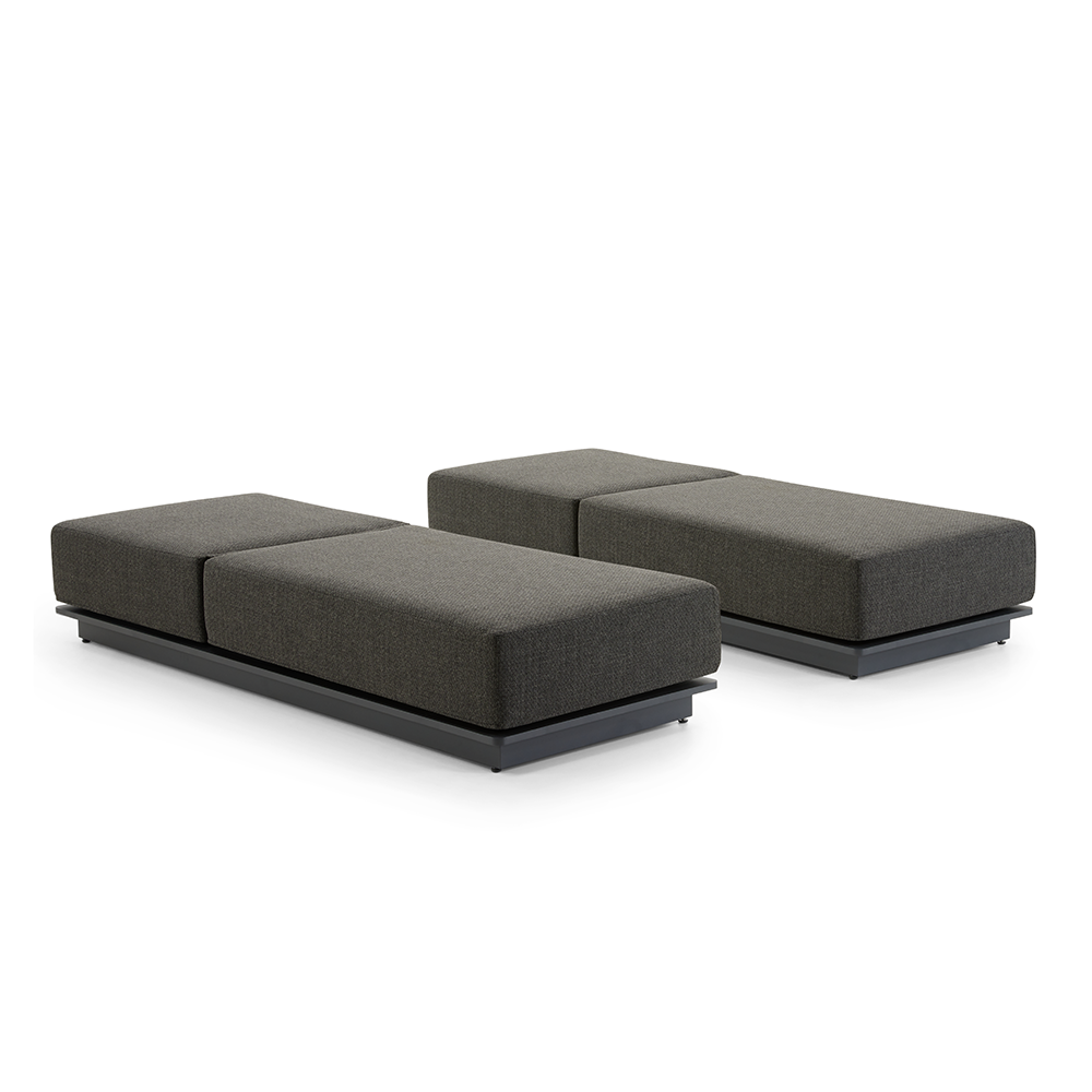 Whitehaven Outdoor Aluminium Single Sun lounge Set
