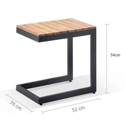Santorini Aluminium Sun Lounge w/ Side Table
