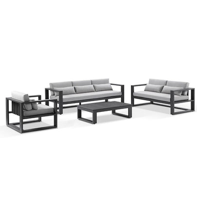 Santorini 3+2+1 Outdoor Lounge Setting with Coffee Table