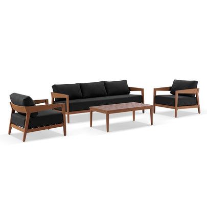 Bronte 3+1+1 Outdoor Aluminium Lounge Setting with Coffee Table