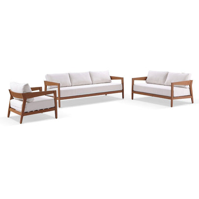 Bronte 3+2+1 Outdoor Aluminium with Sunbrella Lounge Setting with Coffee Table