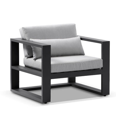 Santorini 3+1+1 Aluminium Lounge Setting with Coffee Table