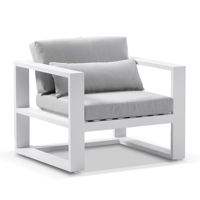 Santorini 3+1+1 Aluminium Lounge Setting with Coffee Table
