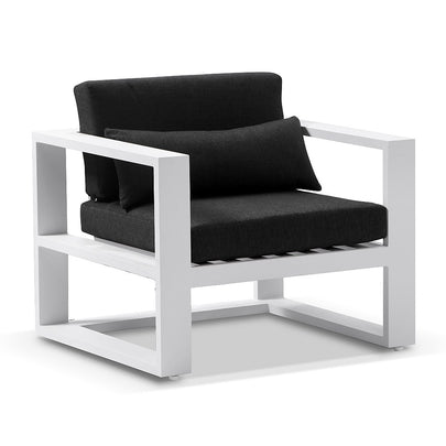 Santorini 3+1+1 Aluminium Lounge Setting with Coffee Table