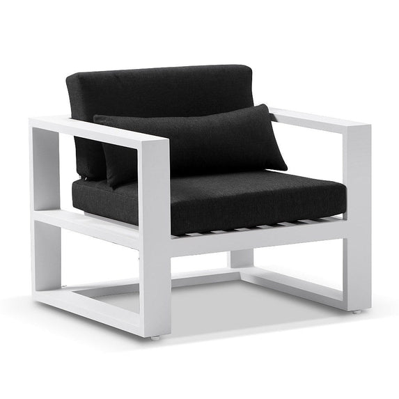 Santorini 1 Seater Outdoor Aluminium Arm Chair