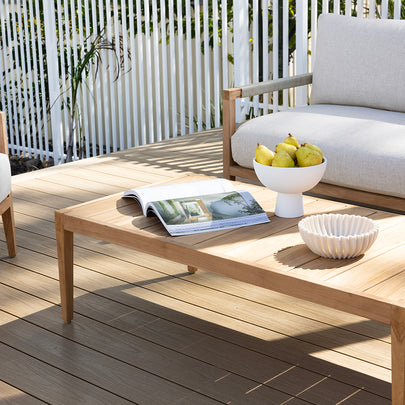 Allora 2.5+1+1 Timber and rope Lounge Setting with Coffee Table